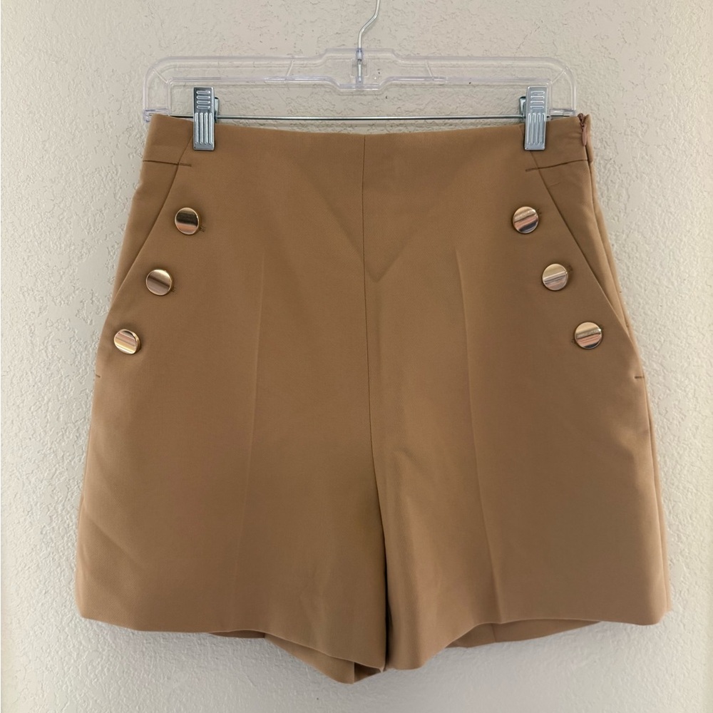 Zara tan shorts - size M. NWT!